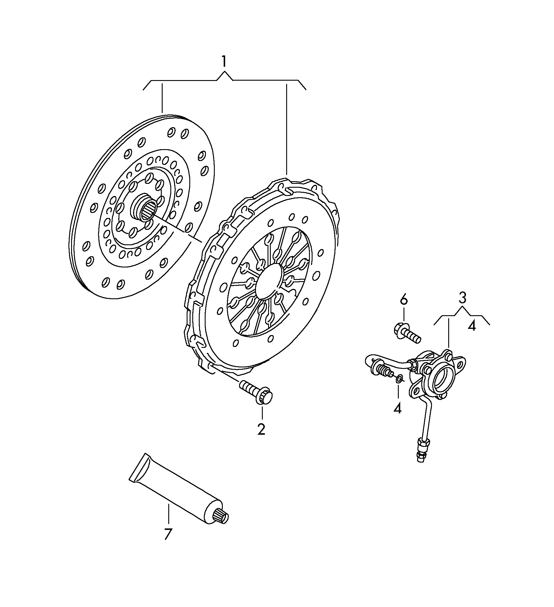 AUDI 070 141 015N - Debriyaj dəsti furqanavto.az