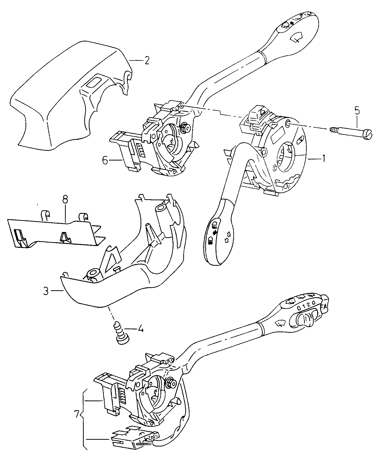 Seat 6N0 953 513 - Sükan sütununun açarı furqanavto.az