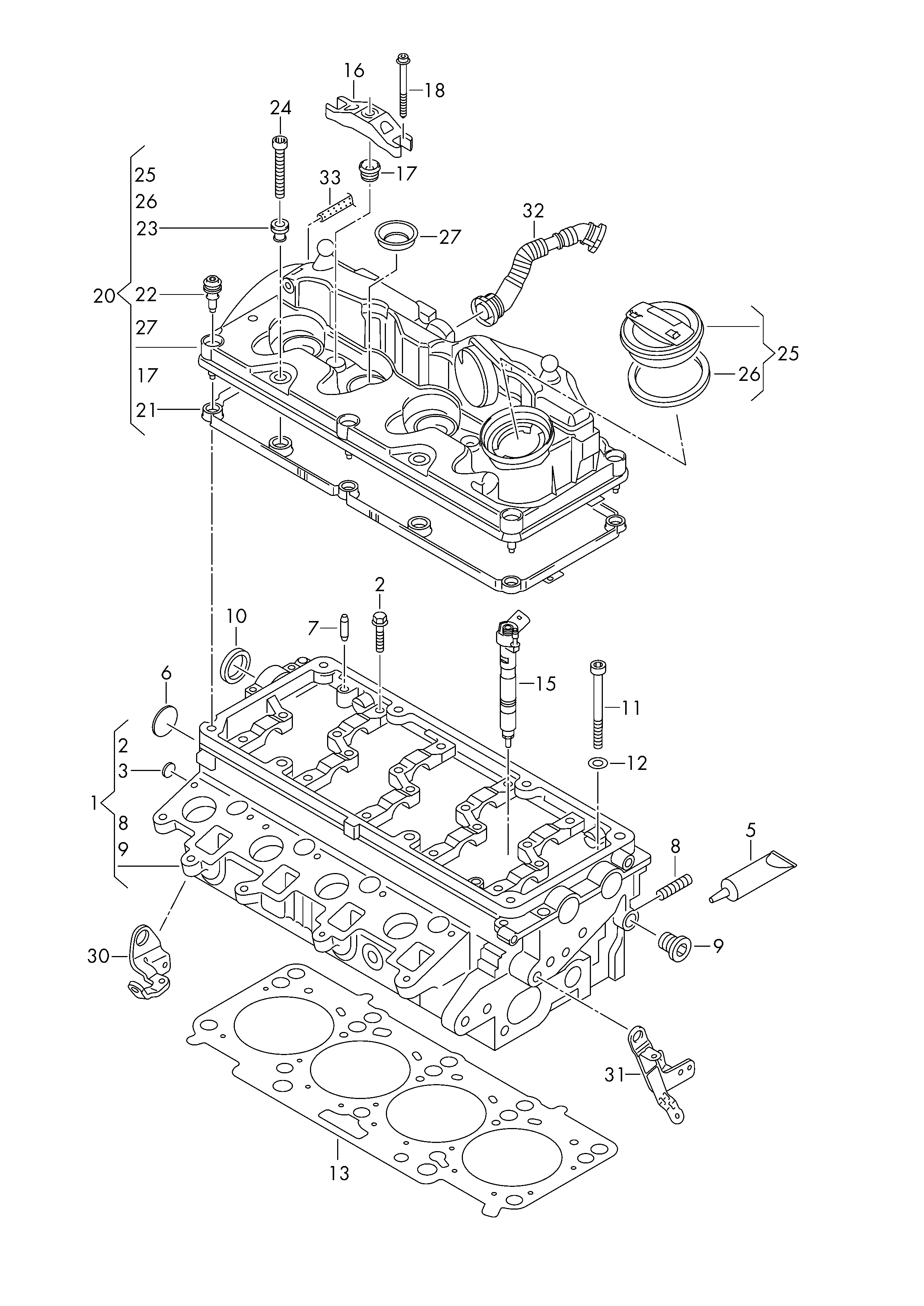 Seat 04L 103 070 B - Mühür halqası, qığılcım şamı şaftı furqanavto.az