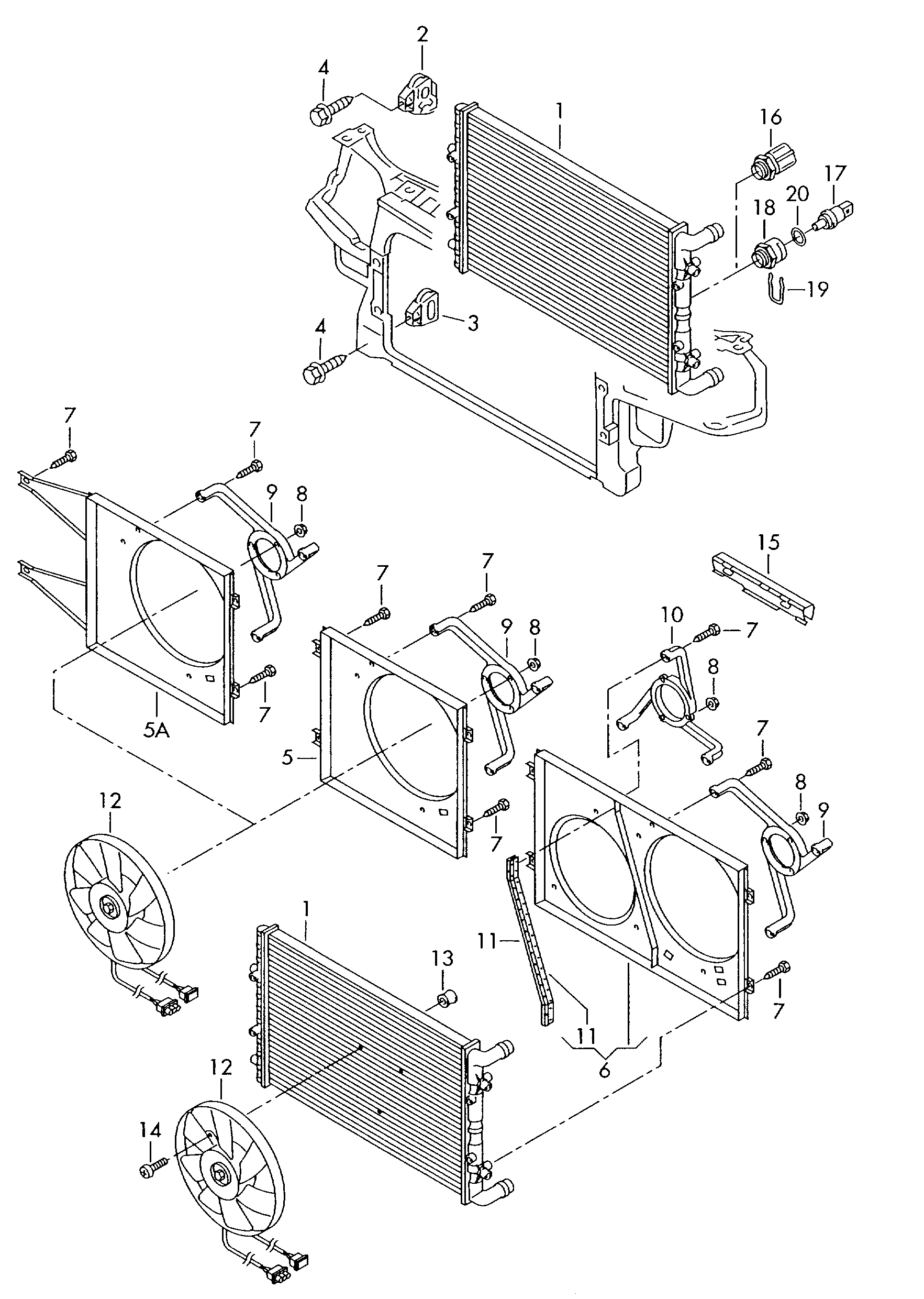 VW/SEAT 6Q0121253Q - Radiator, mühərrikin soyudulması furqanavto.az