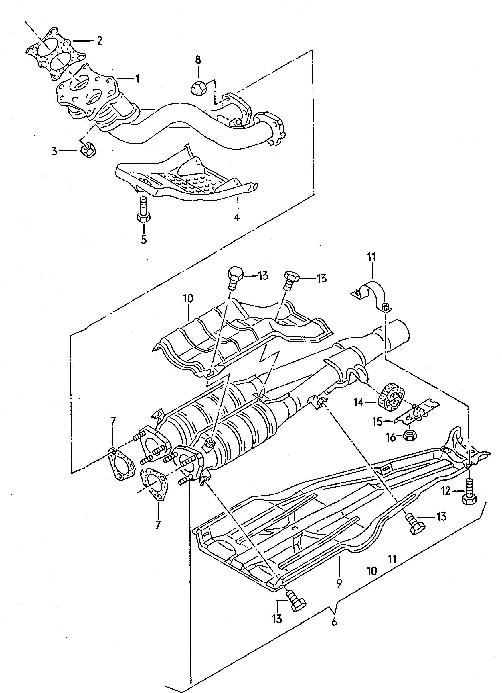 VAG 191 253 115 C - Conta, egzoz borusu furqanavto.az