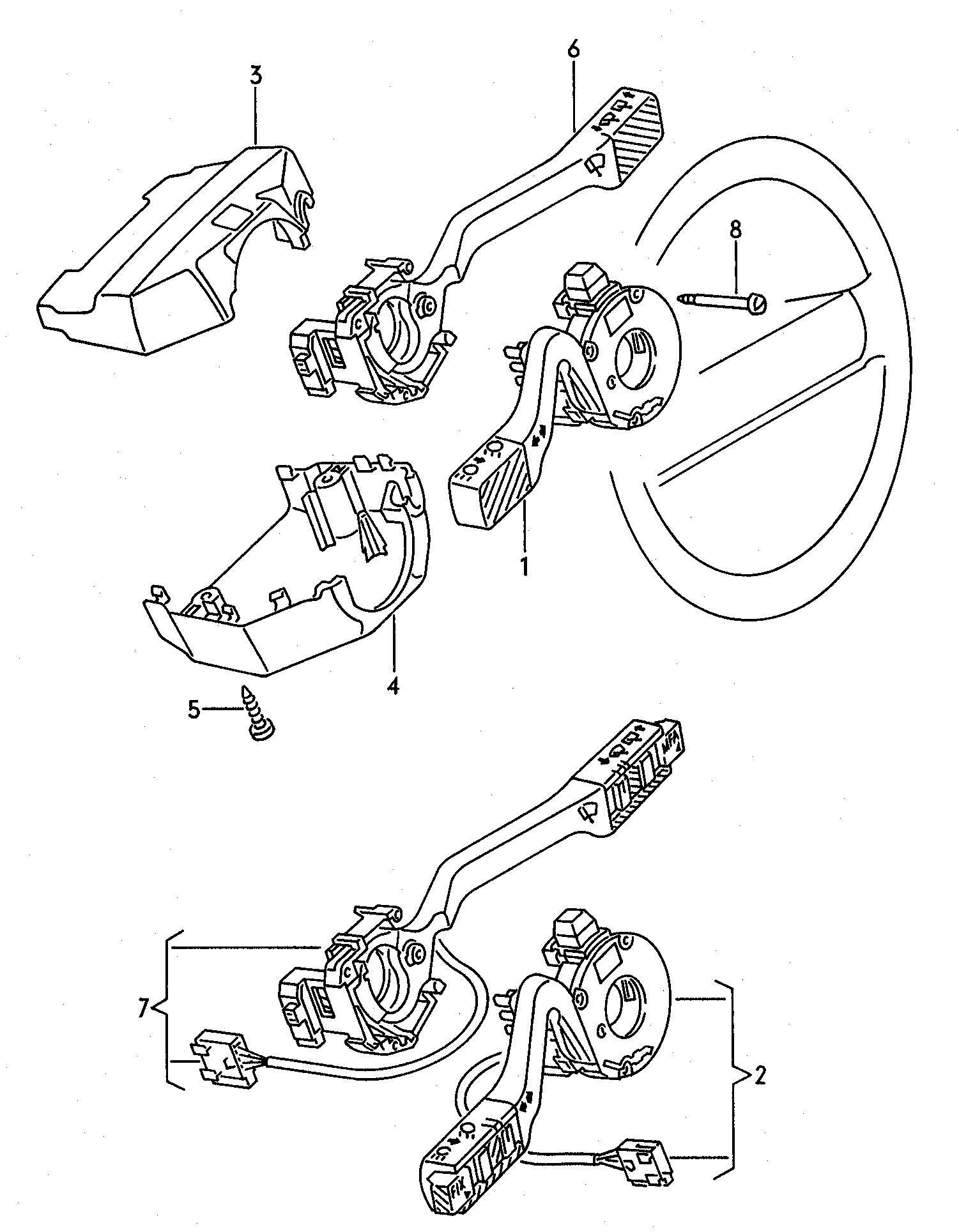 Seat 357 953 513 F - Sükan sütununun açarı furqanavto.az