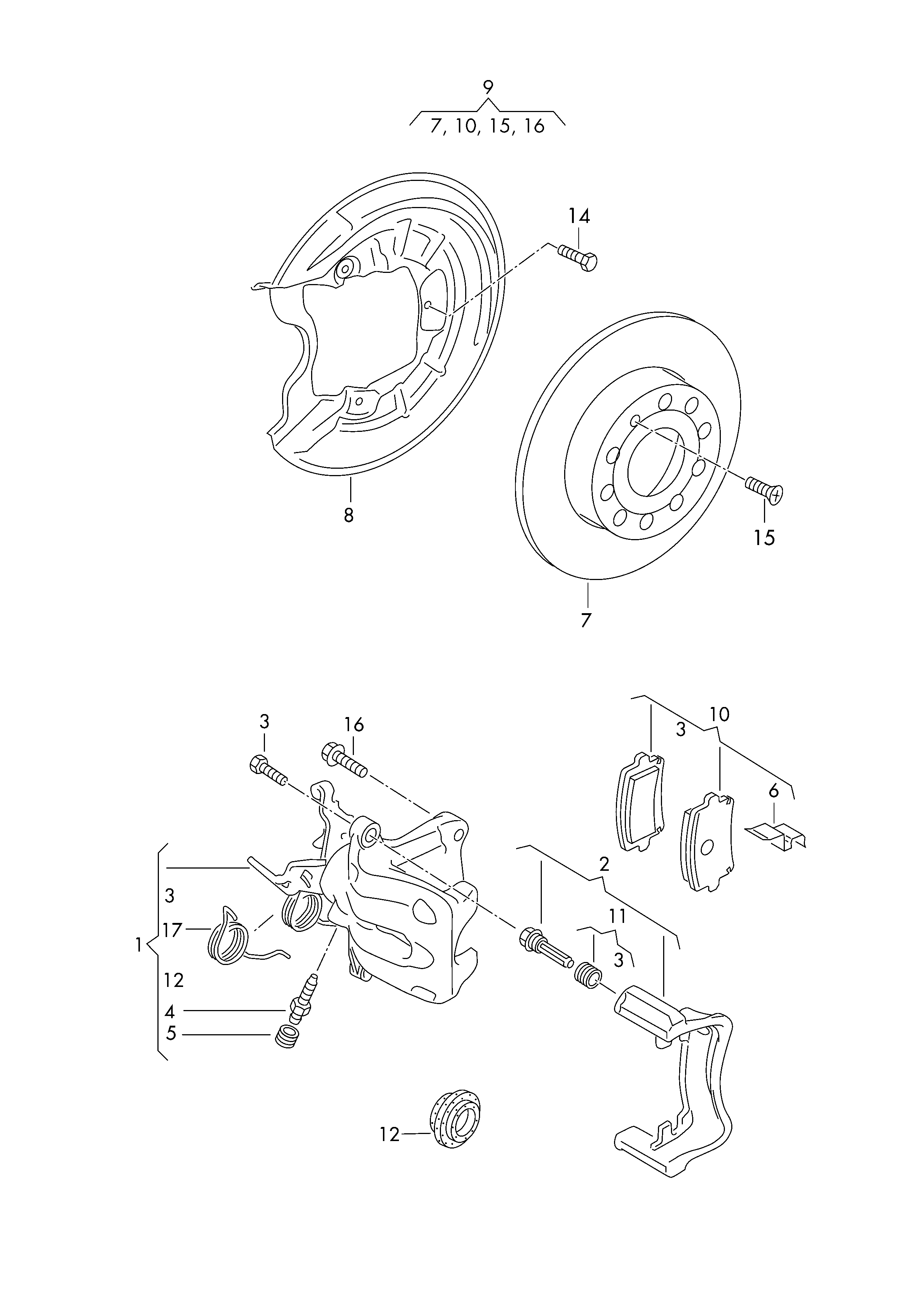 Seat 5K0 698 671A - Təmir dəsti, əyləc kaliperi furqanavto.az