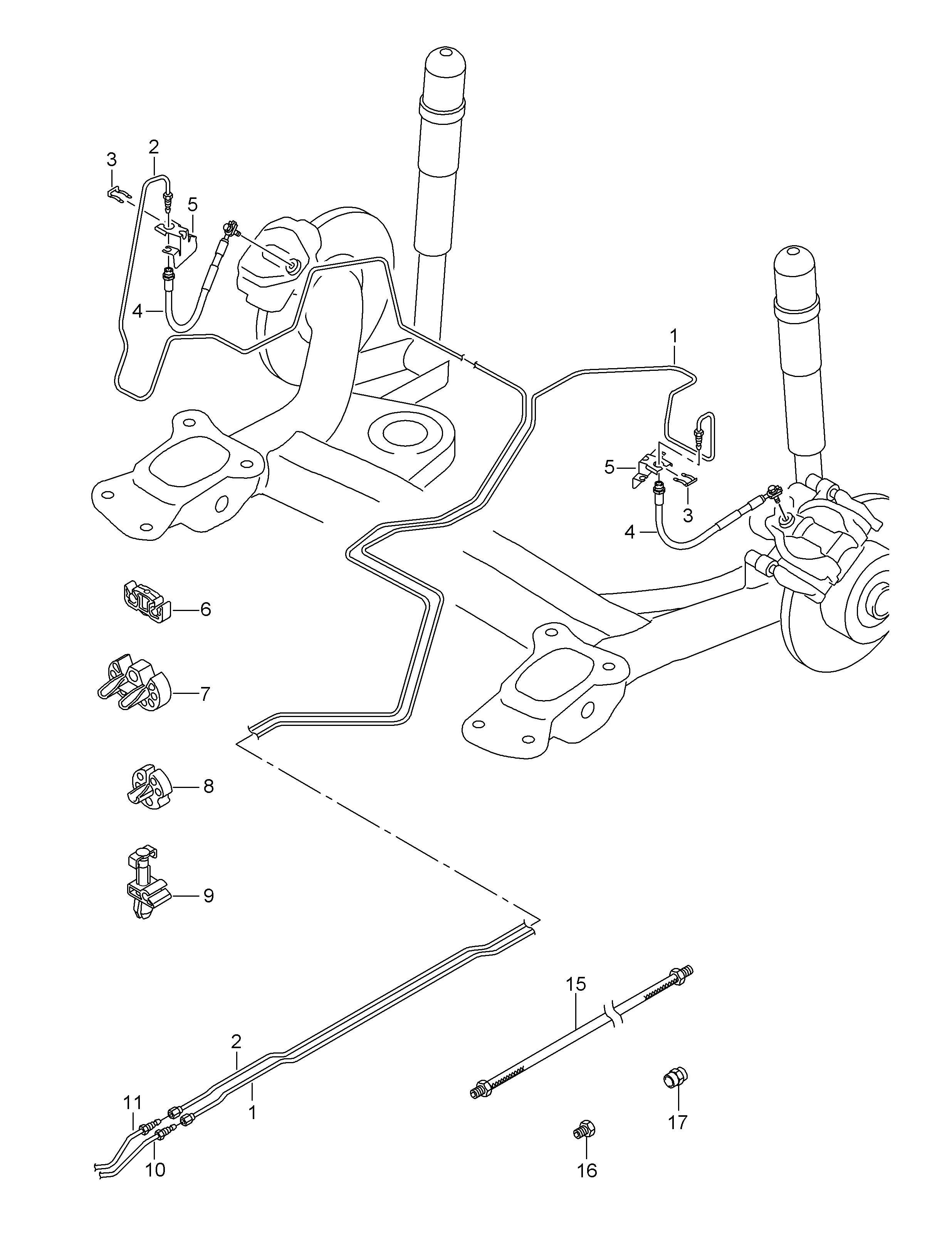 Seat 5Q0 611 775J - Əyləc şlanqı furqanavto.az