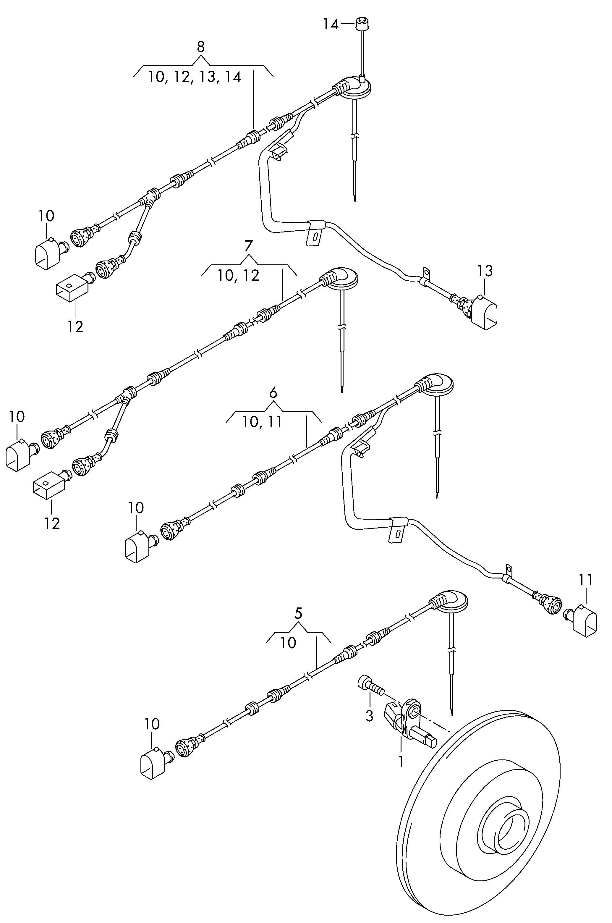 Seat WHT 003 857 - Sensor, təkər sürəti furqanavto.az