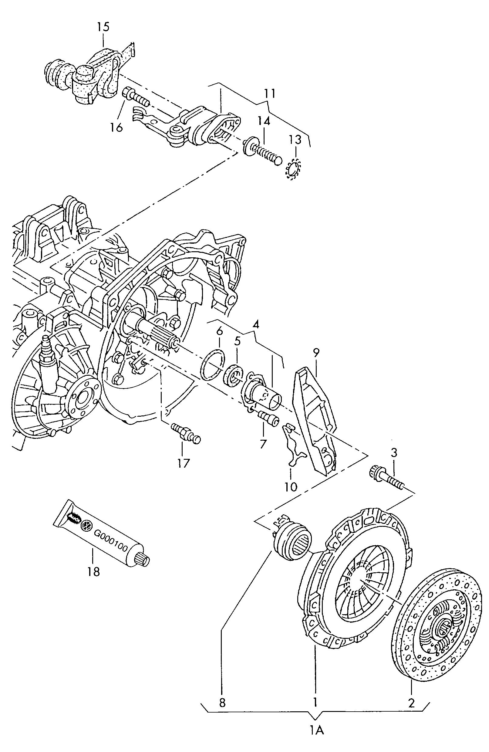 Jeep 02A141165G - Debriyajın buraxılması üçün rulman furqanavto.az