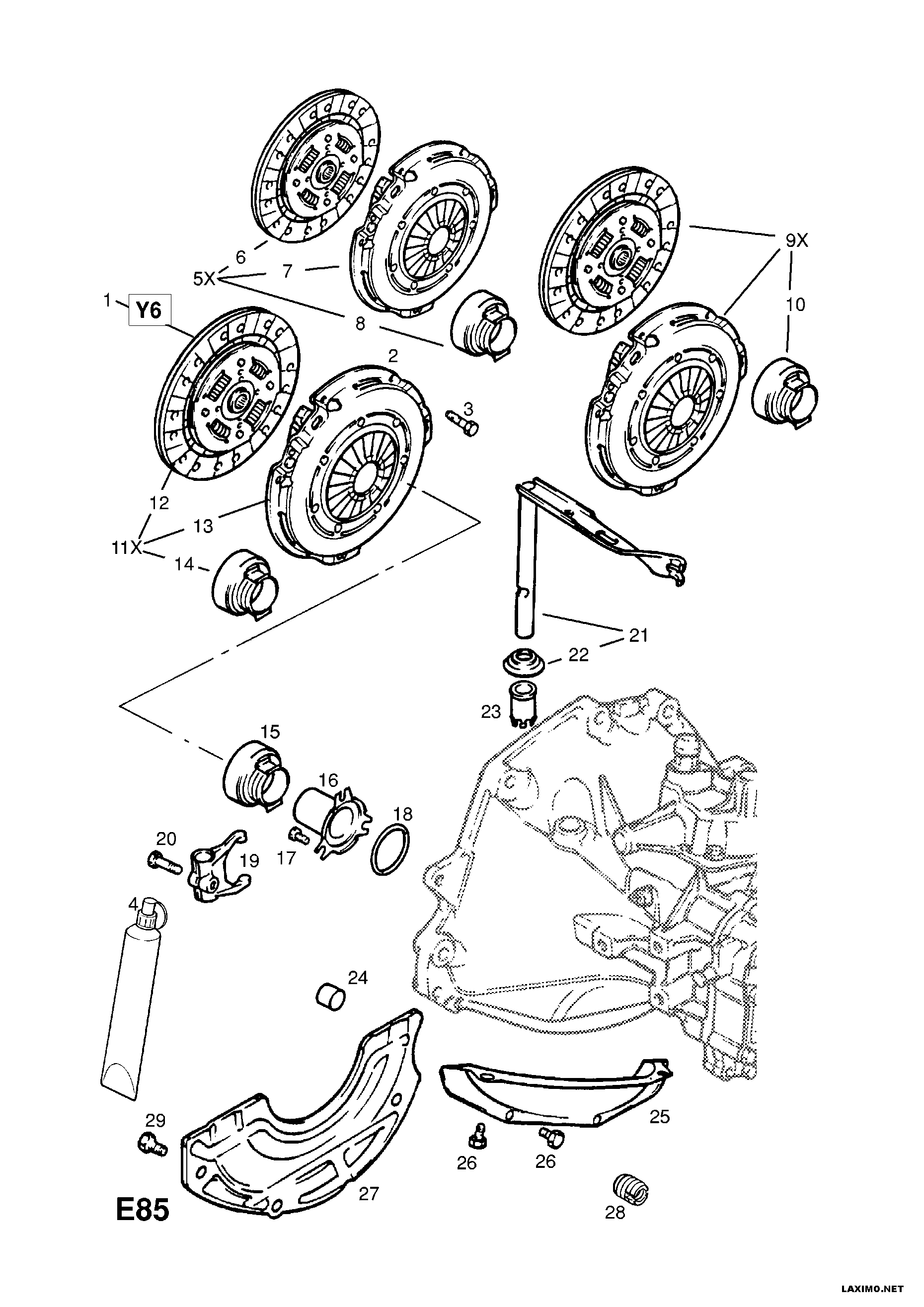 Vauxhall 16 06 961 - Debriyaj dəsti furqanavto.az