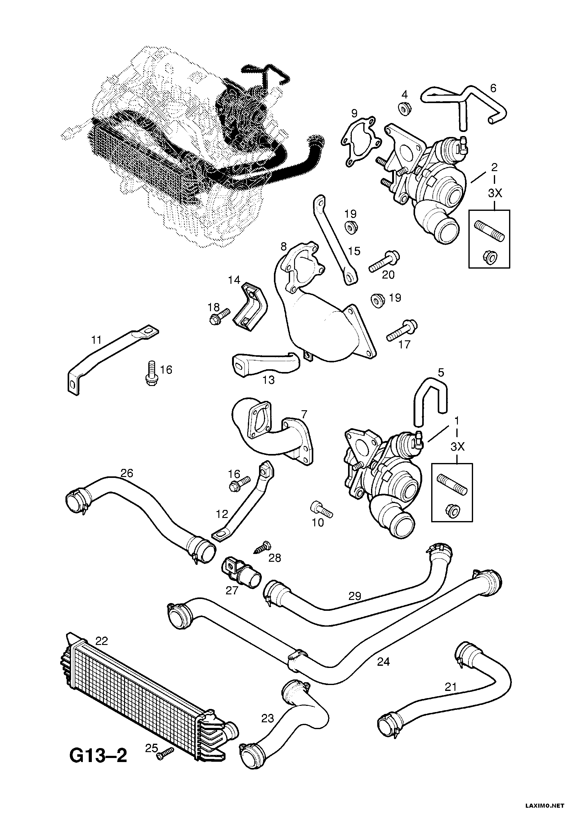 Skoda 44 02 644 - SET, MOUNTING PARTS, TURBOCHARGER furqanavto.az