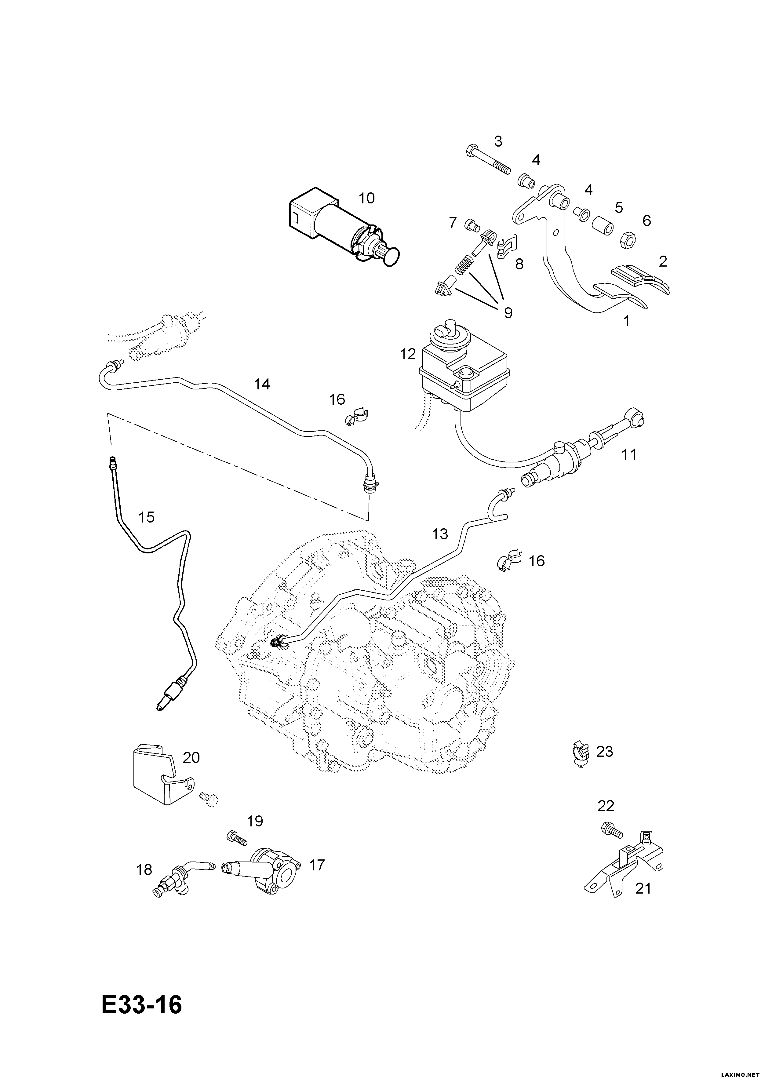 Opel 44 52 962 - Mərkəzi Qullu Silindr, mufta furqanavto.az