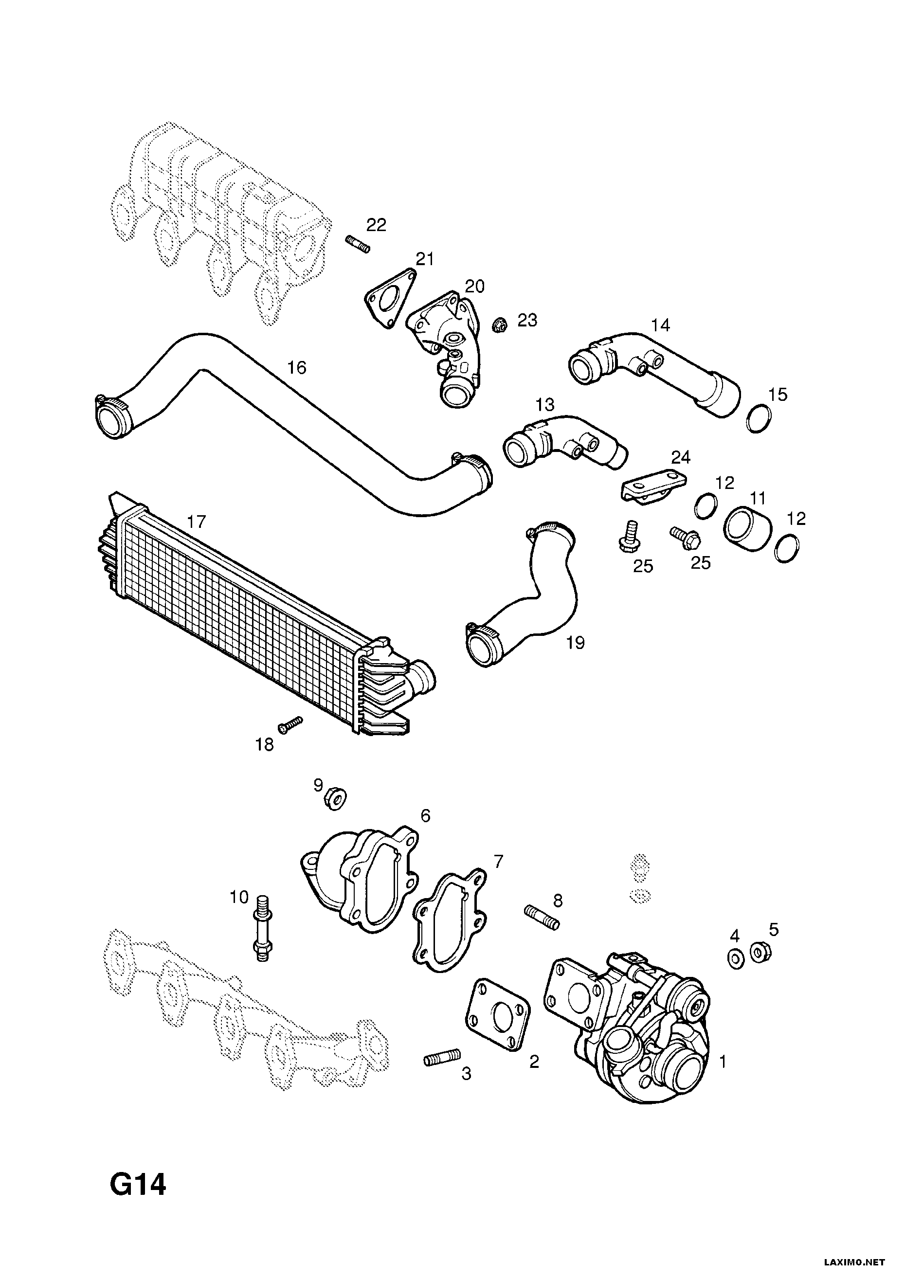 Opel 45 00 847 - Intercooler, şarj cihazı furqanavto.az