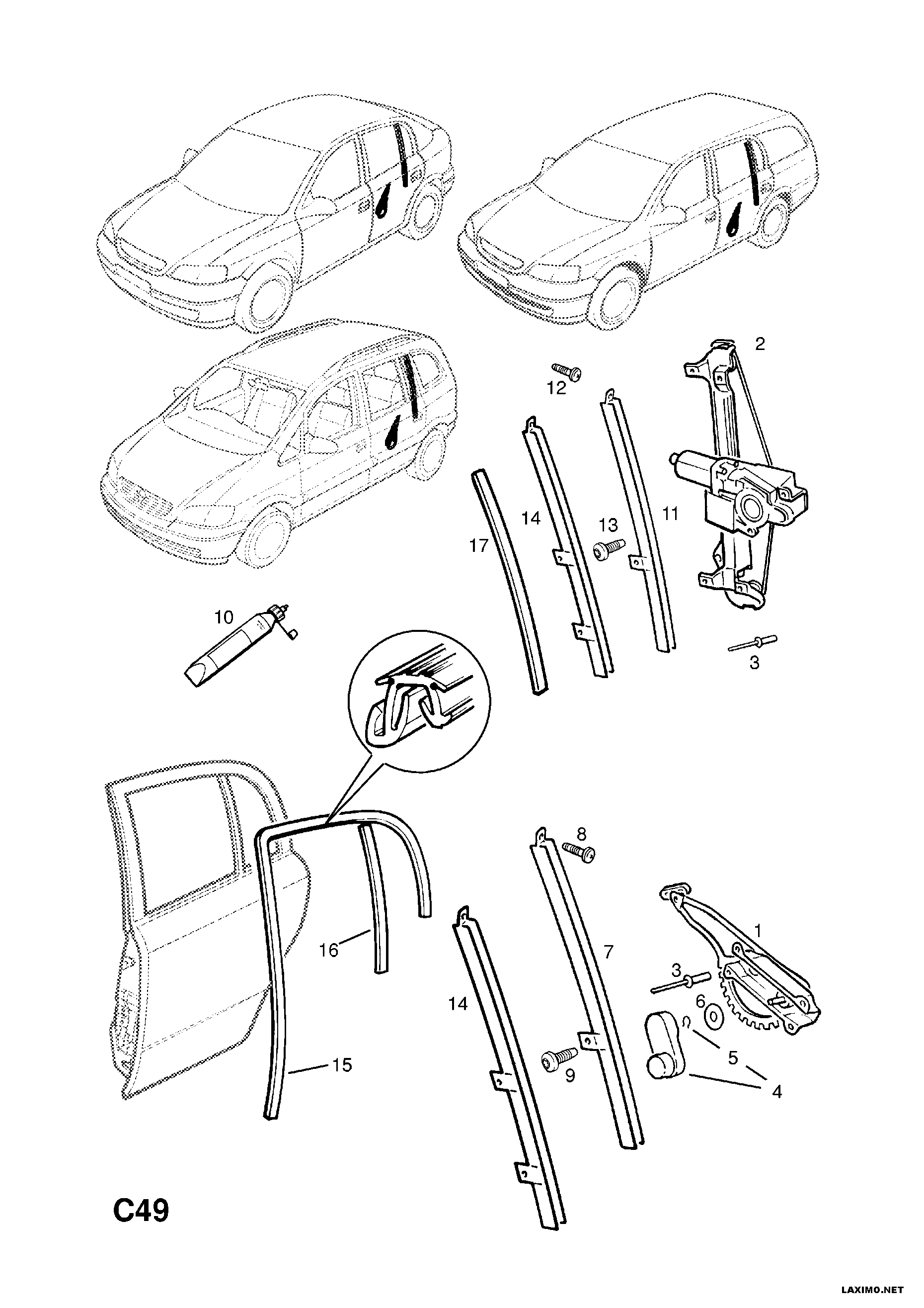 Opel 51 40 016 - Pəncərə tənzimləyicisi furqanavto.az