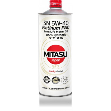 Mitasu Platinum PAO SN 5W-40  DEXOS2 1L