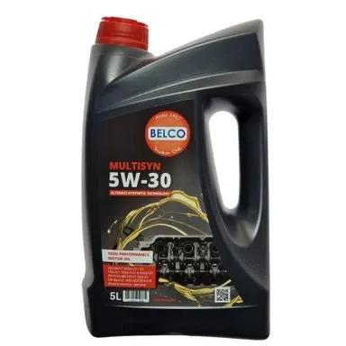 ENGINE OIL 5W30-5L MULTISYN BELCO