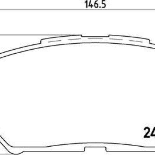 Brembo P 83 071 – Əyləc altlığı dəsti, əyləc diski