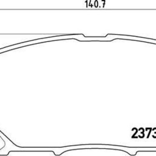Brembo P 83 067 – Əyləc altlığı dəsti, əyləc diski