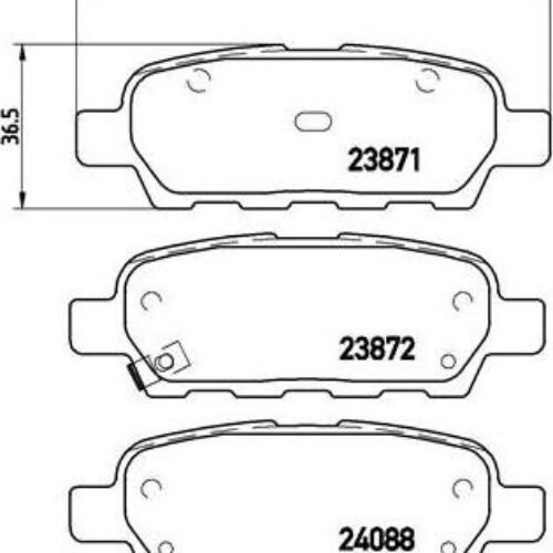 Brembo P 56 046 – Əyləc altlığı dəsti, əyləc diski