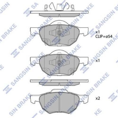 Hi-Q SP1573 – Əyləc altlığı dəsti, əyləc diski